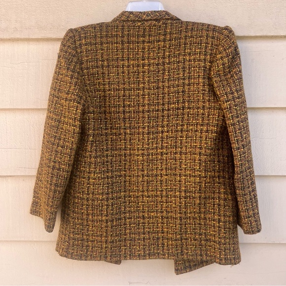 Vintage Michele brown tweed open jacket - Picture 7 of 9